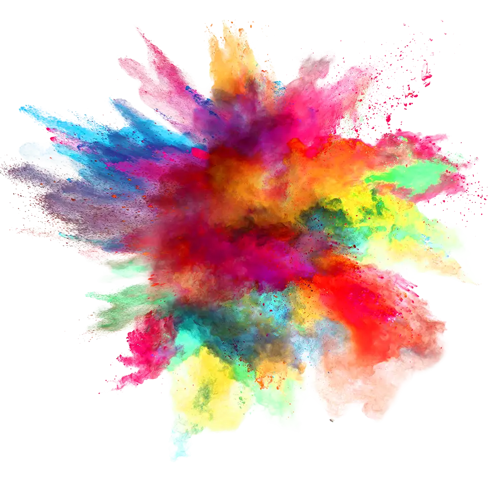 Explosion der Farben