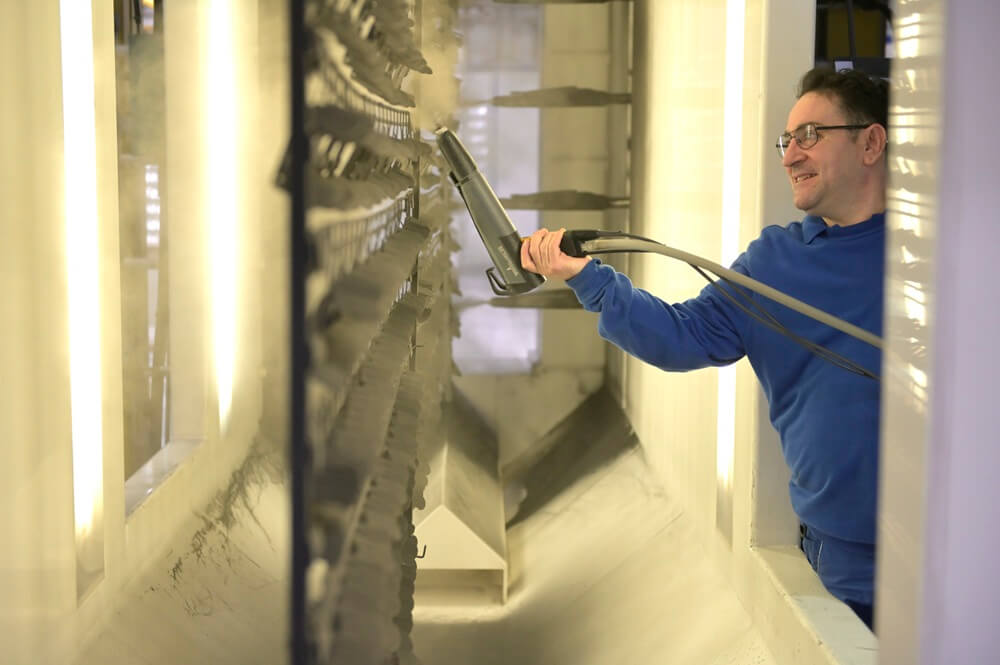 EWS Mitarbeiter bei der Arbeit